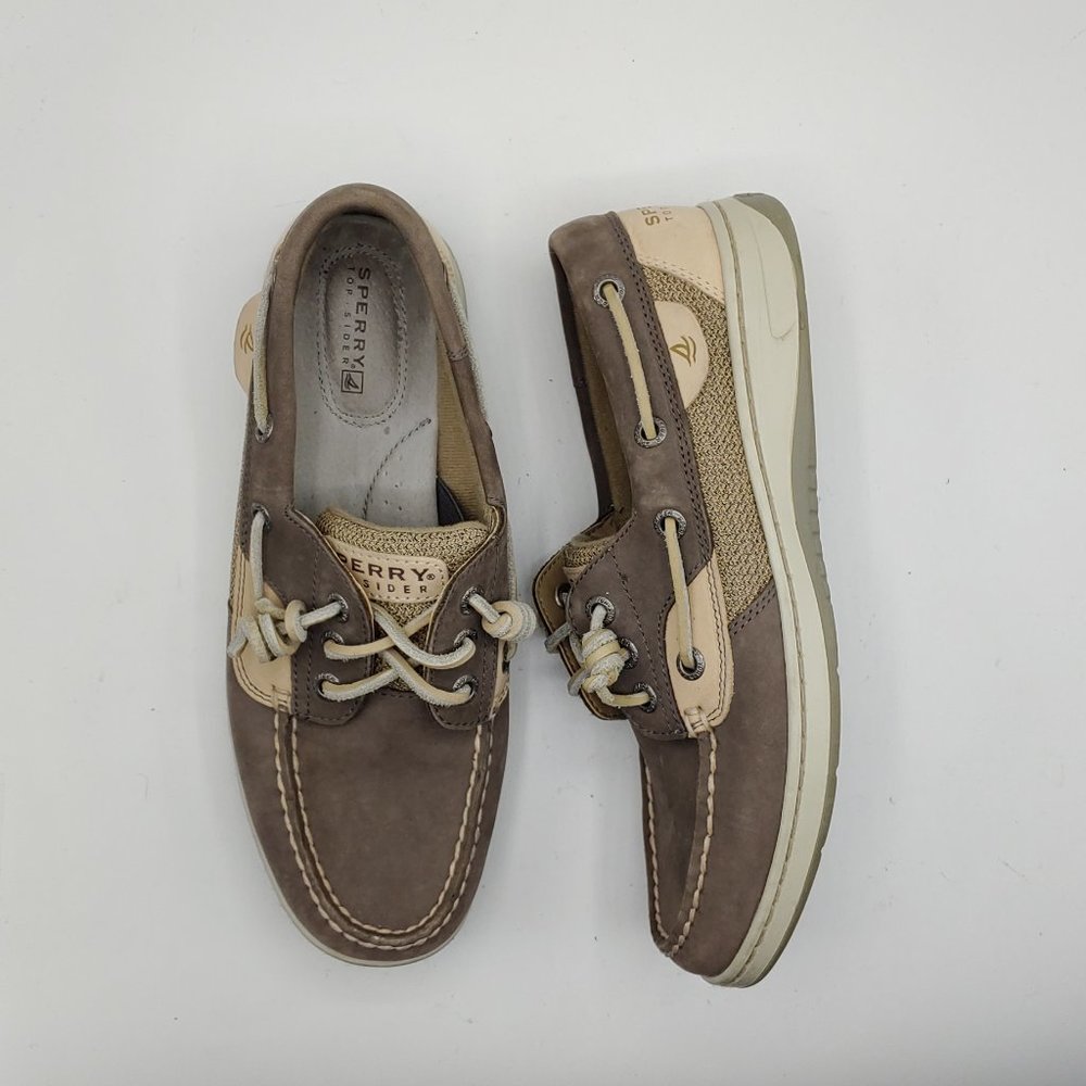 Sperry Top-Sider womens 6.5M Ivyfish 3-Eye Grey Graphite Boat Shoe